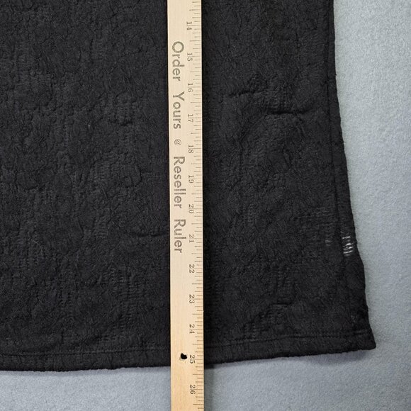 Maurices Shirt Womens 2XL Black Sleeveless Mock Neck Textured Burnout Knit Top - Picture 8 of 10